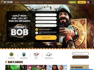 Bob Casino website