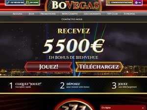 Bovegas Casino website