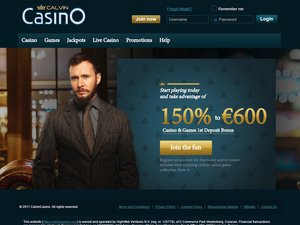 Calvin Casino website