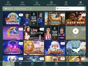 Casinia Casino games