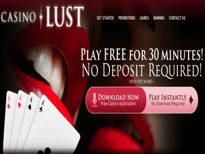 Lust Casino website