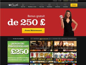 Castle Casino website