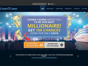 Cosmo Casino website