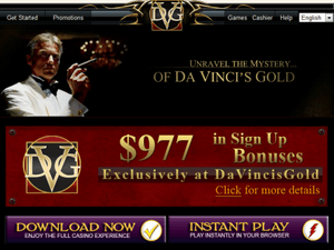 Davincis Gold website
