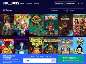 Frumzi Casino games