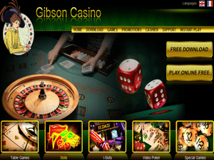 Gibson Casino website