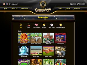 Golden Lion Casino games