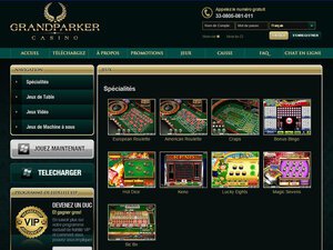 Casino Grand Parker games