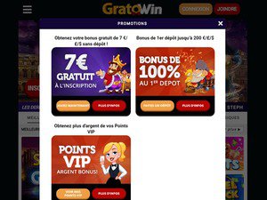 Gratowin Casino games