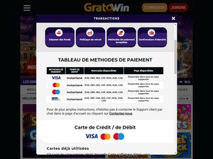 Gratowin Casino cashier