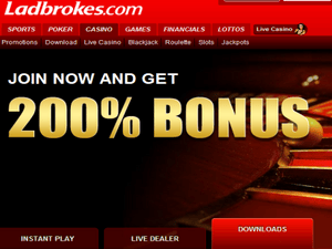 Ladbrokes Casino website