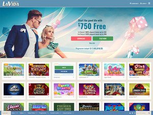 LaVida Casino website