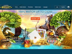 Lucky Nugget Casino website