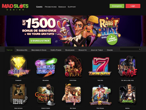 Mad Slots website