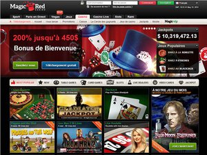 Magic Red Casino website