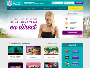 Monsieur Vegas website