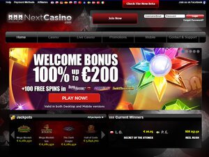 Next Casino website