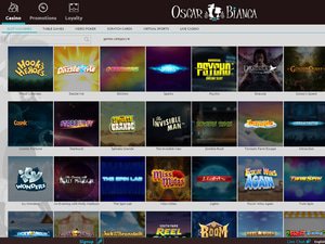 Oscar Bianca Casino games