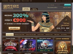 Osiris Casino website