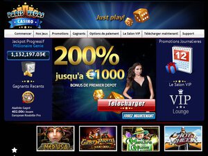Paris Vegas Casino website