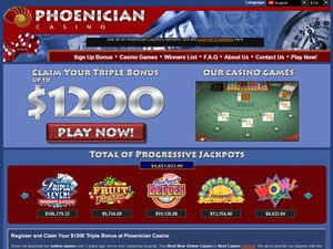 Phoenician Casino website