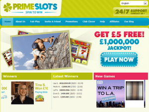 Prime Slots Casino website