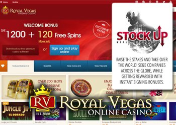 Promotion Actions en Bourse sur le casino en ligne Royal Vegas