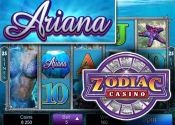 Promotion de Zodiac Casino sur la machine à sous Ariana