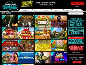 Shanghai Spin Casino games