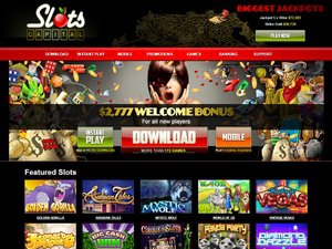 Slots Capital Casino website