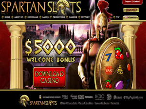 Spartan Slots Casino website
