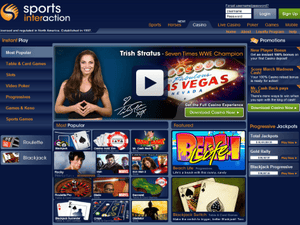 Sports Interaction Casino website