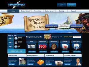 Thunderbolt Casino website