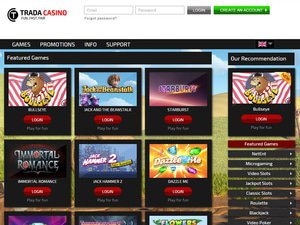 Trada Casino games