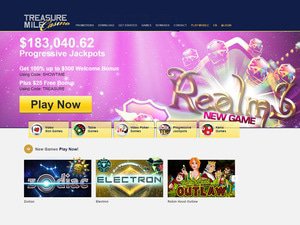 Treasure Mile Casino website