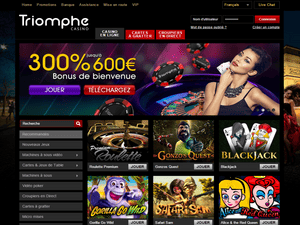 Triomphe Casino website