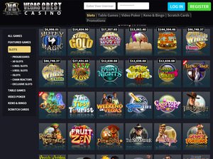 Vegas Crest Casino games