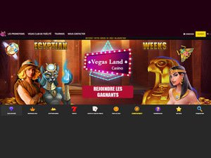 VegasLand Casino website