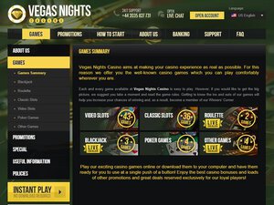 Vegas Nights games