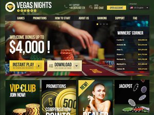 Vegas Nights website