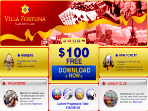 Villa Fortuna Casino website