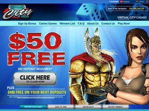 Virtual City Casino website
