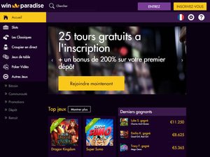 Winparadise Casino website
