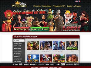 Winpalace Play Casino website