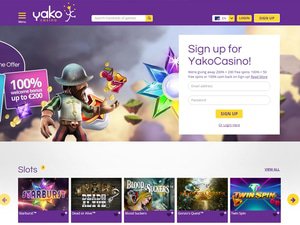 Yako Casino website