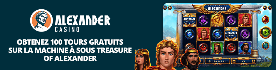 free spin sur alexander casino
