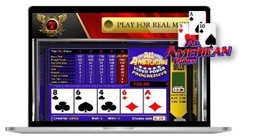 jeux video poker all american betsoft