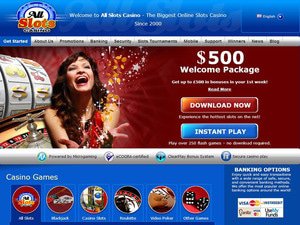 Allslots Casino website