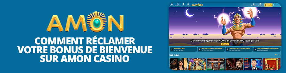 reclamer un bonus sur amon casino