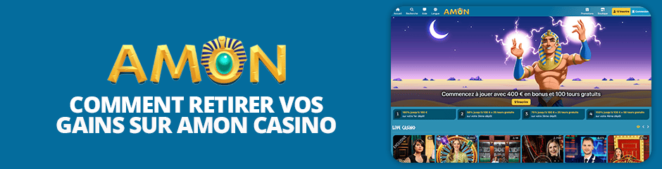 retrait de gains sur amon casino